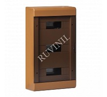 Щиток тусо о/п на 36 мод. с двер. 520х303х117,5мм  (коричневый)  68036К  Рувинил