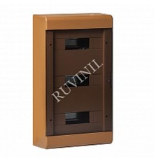 Щиток тусо о/п на 36 мод. с двер. 520х303х117,5мм  (коричневый)  68036К  Рувинил