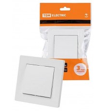 Выключатель 1 кл. 10А белый "Сенеж"   SQ1816-0010  TDM