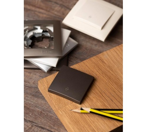 Валенсия лицевая панель выключателя проходного 1-кл. 10А графит EKF PROxima   ESV10-L-025-60   EKF