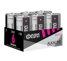Батарейка LR20 ФАZА Alkaline Pack-6 арт.5030633