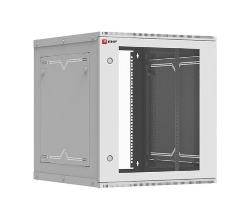 Шкаф телекоммуникационный настенный разборный 12U (600х650) дверь стекло, Astra A серия EKF Basic  ITB12G650D  EKF