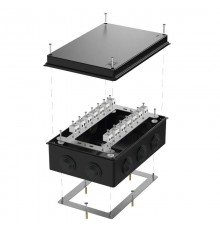 Коробка огнестойкая для о/п 40-0330-FR2.5-28 Е15-Е120 RAL9005 260х175х90 (7 шт/кор) черная  40-0330-9005-FR2.5-28  Промрукав