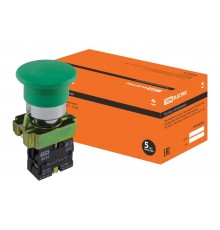 Кнопка BС31 "Грибок" без подсветки зеленый 1з   SQ0704-0043  TDM