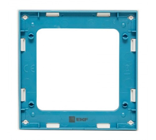 Стокгольм Рамка 1-местная белая с линией цвета синий EKF PROxima  EXM-G-304-30  EKF