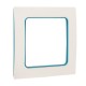 Стокгольм Рамка 1-местная белая с линией цвета синий EKF PROxima  EXM-G-304-30  EKF