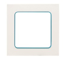 Стокгольм Рамка 1-местная белая с линией цвета синий EKF PROxima  EXM-G-304-30  EKF