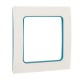 Стокгольм Рамка 1-местная белая с линией цвета синий EKF PROxima  EXM-G-304-30  EKF