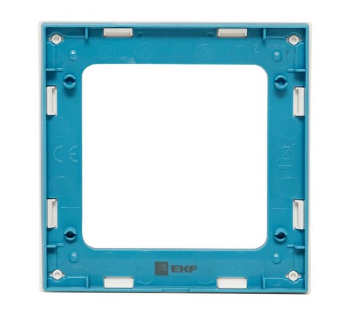 Стокгольм Рамка 1-местная белая с линией цвета синий EKF PROxima  EXM-G-304-30  EKF