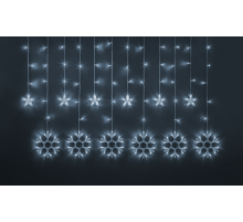Гирлянда  95 121 NGF-D032-02 (бахрома звезды и снежинки CW 2.5*1м IP20)  95121  Navigator