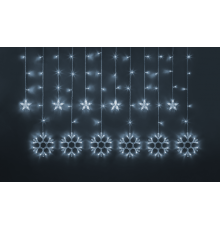 Гирлянда  95 121 NGF-D032-02 (бахрома звезды и снежинки CW 2.5*1м IP20)  95121  Navigator