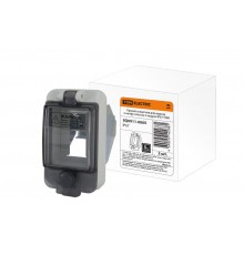 Крышка защитная для выреза в шкафу пластик 2 модуля IP67 (2шт/упак)  SQ0911-0005  TDM