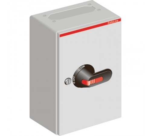 Рубильник в металическом боксе OTL36T3B до 38А 3х-полюсный, 1НО доп. контакт, резьба 2хМ32+М16  1SCA022571R9310  ABB