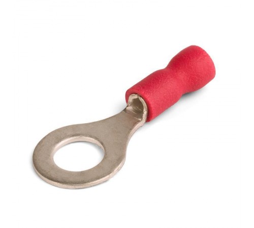 Наконечники кольцевые изолированные с ПВХ манжетой 1,5-5 красные (100 шт/уп)  PR08.10406  Промрукав