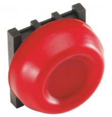 Кнопка KP6-40R красная с резиновым колпачком IP66 с монтажной ко лодкой  1SFA616105R4001  ABB