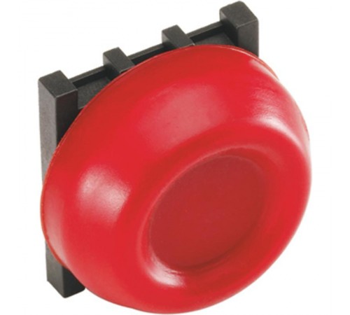 Кнопка KP6-40R красная с резиновым колпачком IP66 с монтажной ко лодкой  1SFA616105R4001  ABB