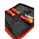 Набор отверток, отвертка тестер сети и диэлектрическиие бокорезы 160 мм в сумке  41390504  Felo