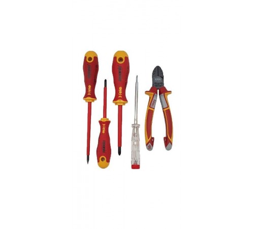 Набор отверток, отвертка тестер сети и диэлектрическиие бокорезы 160 мм в сумке  41390504  Felo