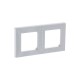 ABB Levit Серый / белый Рамка 2-ая  3901H-A05020 16W  2CHH015020A6016  ABB