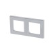 ABB Levit Серый / белый Рамка 2-ая  3901H-A05020 16W  2CHH015020A6016  ABB