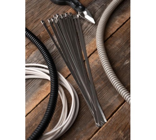 Хомут AISI 304 из нержавеющей стали, 4.6x260 (100 шт.) FlexLock PROximaplc-fl-tss-304-4.6x260EKF