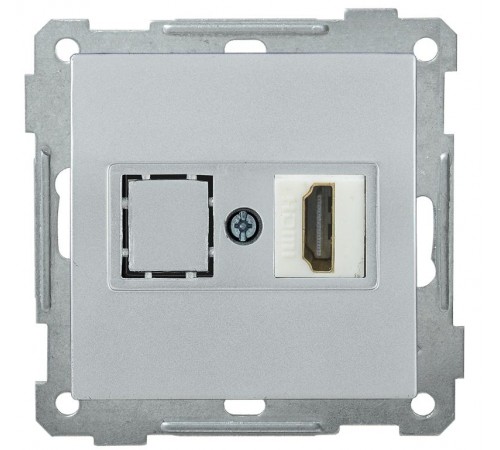 BOLERO серебряный Розетка HDMI РHDMI-0-Б  EHB10-K23  IEK