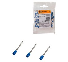 Наконечник-гильза Е7518 0,75мм2 с изолированным фланцем (100шт)  SQ0512-0023  TDM