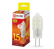 Лампа светодиодная LED-JC-VC 1.5Вт 12В G4 3000К 95Лм  4690612019772  IN HOME