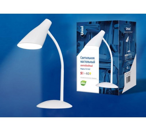 Светильник настольный TLD-562 White/LED/360Lm/4500K/Dimmer 5W сенсор Белый  UL-00004464  Uniel