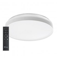 Светильник светодиодный управляемый с пультом 80W, Max. 5600Lm, 3000К-6500K, AL6230 "Simple matte"  48072  FERON