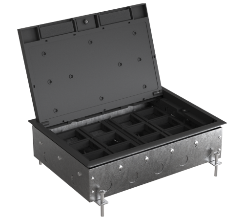 MultiDesk Люк на 24 модулей IP40 для бетонных полов с монтажной коробкой, тип MDK10  MDK10224  SE
