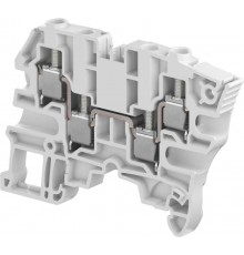 Клемма винтовая ZS6-4S, серая - 6 мм?, 4 зажима  1SNK506012R0000  TE