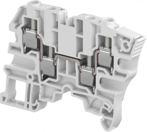 Клемма винтовая ZS6-4S-BL, синяя - 6 мм?, 4 зажима  1SNK506022R0000  TE
