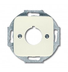 Накладкас суппортом для командно-сигнальных приборов D=22.5 мм, серия Busch-Duro 2000 SI, цвет сл. кость  1724-0-0210   2CKA001724A0210  ABB