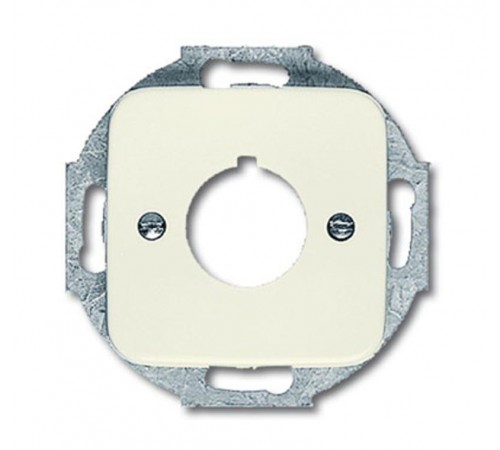 Накладкас суппортом для командно-сигнальных приборов D=22.5 мм, серия Busch-Duro 2000 SI, цвет сл. кость  1724-0-0210   2CKA001724A0210  ABB