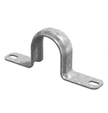 Скоба кабельная двухлапковая 14-15, толщ. 0,8 мм, гальван. цинк, 043515  СКД-14-15-0,8-ЭЦ   Ostec