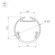Профиль ROUND-D18-2000 ANOD  025482  Arlight