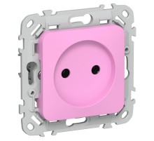 FLITE Розетка без заземления без шторок быстрозажимные клеммы 10А РС01-1-ФлПр пурпурный  FI-R10-10-1-K99  IEK