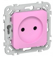 FLITE Розетка без заземления без шторок 10А РС01-0-ФлПр пурпурный  FI-R10-10-K99  IEK