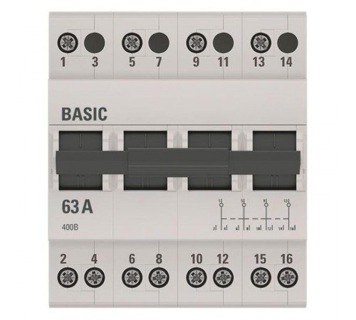 Переключатель трехпозиционный 4P 63А EKF Basic  tps-4-63  EKF