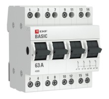 Переключатель трехпозиционный 4P 63А EKF Basic  tps-4-63  EKF