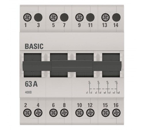 Переключатель трехпозиционный 4P 63А EKF Basic  tps-4-63  EKF