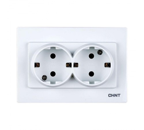 Двойная телефонная розетка 4 контактная  715472  CHINT