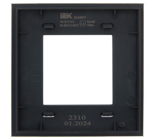 SKANDY Рамка 1-местная SK-F21G стекло графит   SK-M12-G-K53  IEK