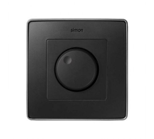 Simon 82 Накладка на проходной поворотно-нажимной светорегулятор, S82, S82N, 82 Detail, графит  82054-38  Simon