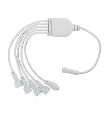 Разветвитель -Y для уличных гирлянд Professional (1 вход, 5 выходов) белый ПВХ  315-434  NEON-NIGHT