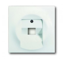Плата центр. (накладка) для 1-постовой телекоммуникационной розетки 0213, 0216, серия impuls, цвет белый бархат  1753-0-0194   2CKA001753A0194  ABB