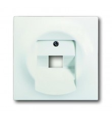 Плата центр. (накладка) для 1-постовой телекоммуникационной розетки 0213, 0216, серия impuls, цвет белый бархат  1753-0-0194   2CKA001753A0194  ABB