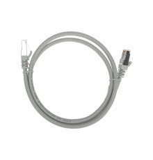 Патч-корд S/FTP CAT 6A (10G), RJ45-RJ45, 28AWG, LSZH, серый, 1м REXANT  02-0390-1  REXANT