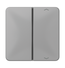 клавиша с символом для пульта KNX, серая, для серии CD  CD401TSAPGR  Jung